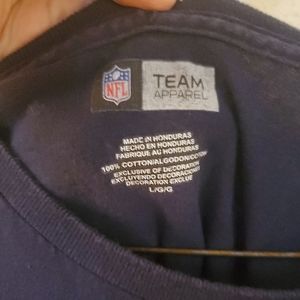 NFL PATRIOTS LONG SLEEVE GRAPHIC TEE SHIRT LARGE